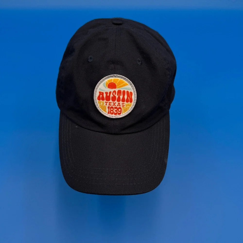 Paramount Black Austin‎ Texas 1839 Embroidered Baseball Cap One Size Fits All